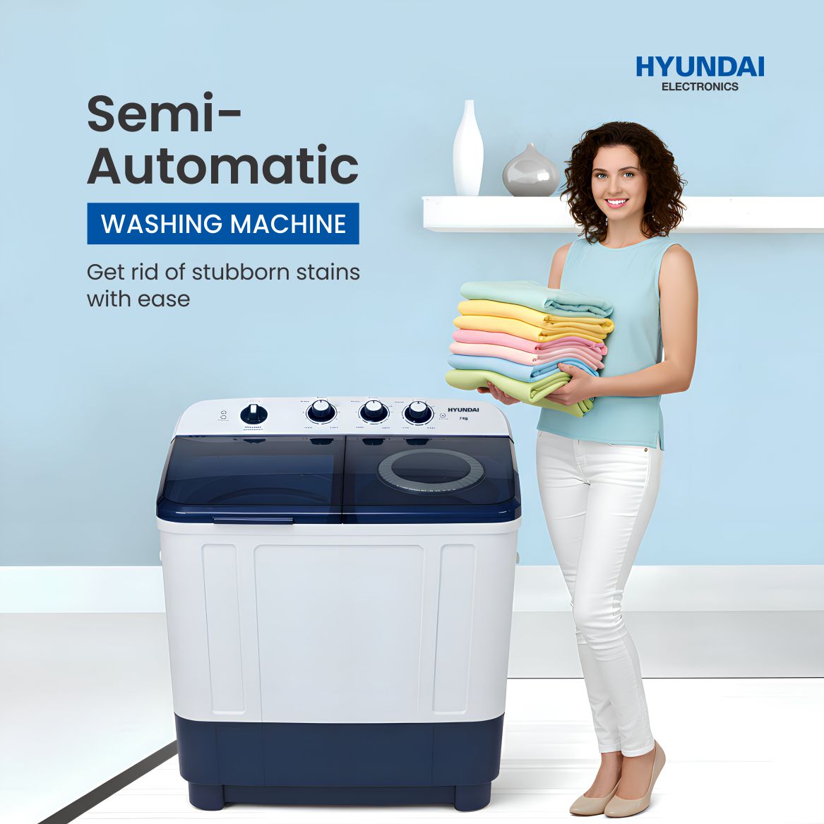 Semi Auto WM WSHYDIPL70-BW